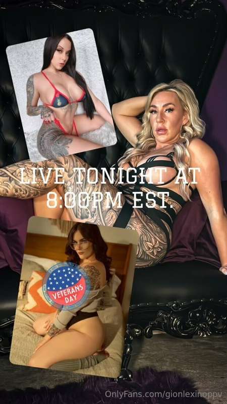 LIVE SHOW TONIGHT on this page ONLY!
Featuring- @michellebos..