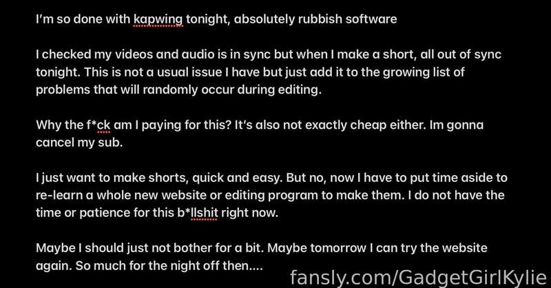 Gadgetgirlkylie - Fansly - 18 Aug, 2023