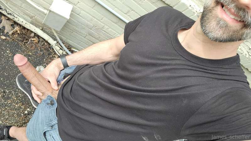 What started as a stroke session in the car moved to behind .. 2