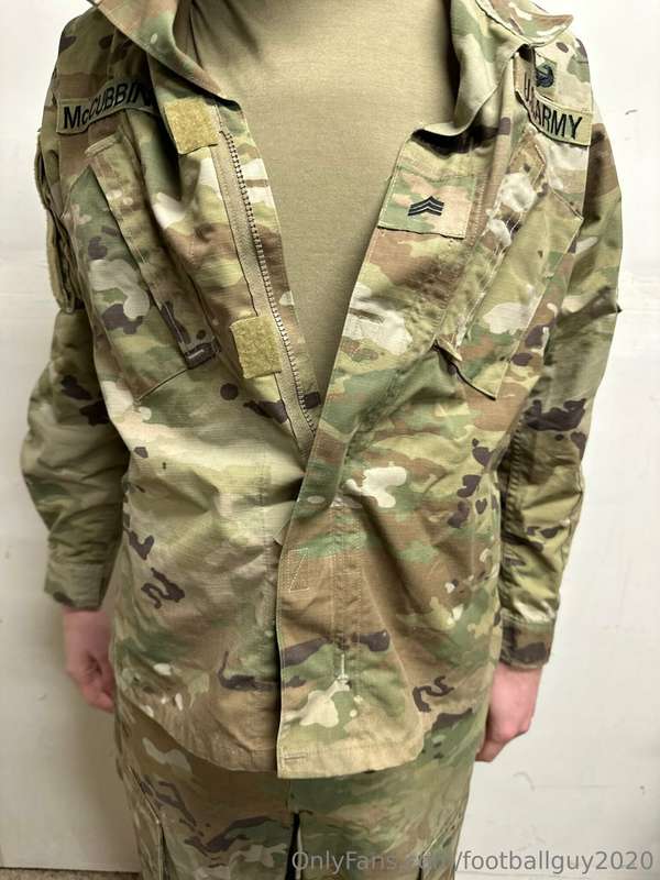 The private doing a little stripping down to his military br.. 15