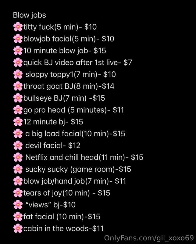 Here’s a list of all my current videos 💓 (I’m always updatin.. 1
