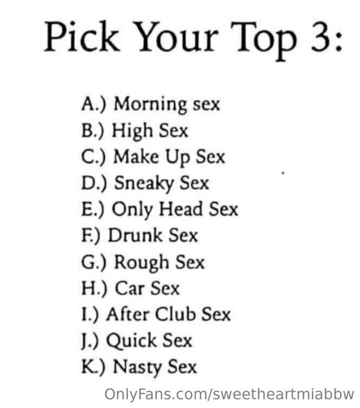 What do you pick ?