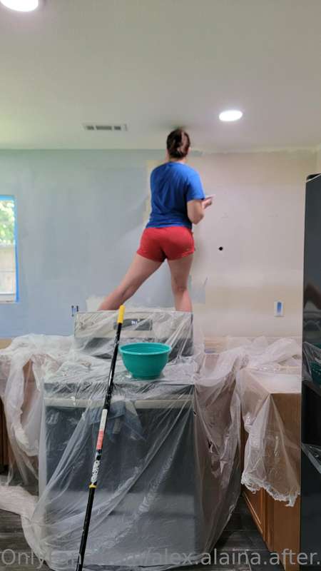 Working on the house and getting ready to install our new ca..