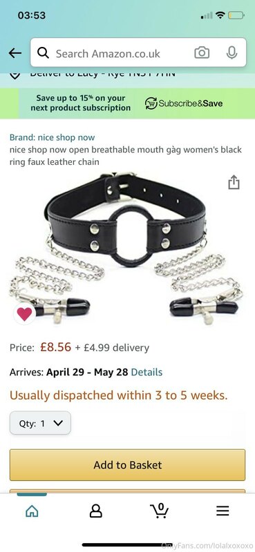 1) Buy me this gag ring on my Amazon WishList ?
2) Recive th..