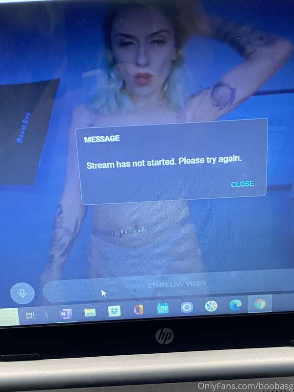 My Fetts! The site is not allowing me to go live, I do apolo.. 1