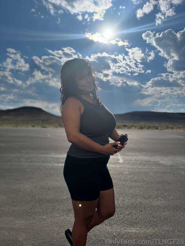 Your favorite trucker out in the middle of nowhere!