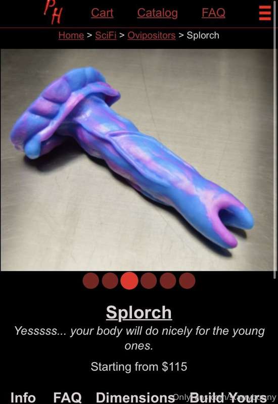 So I am very intrigued in ovipositor toys! (Alien like toys ..