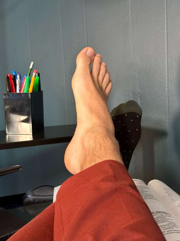 Professor feet . Checking back in to make sure you stay ahea.. 3