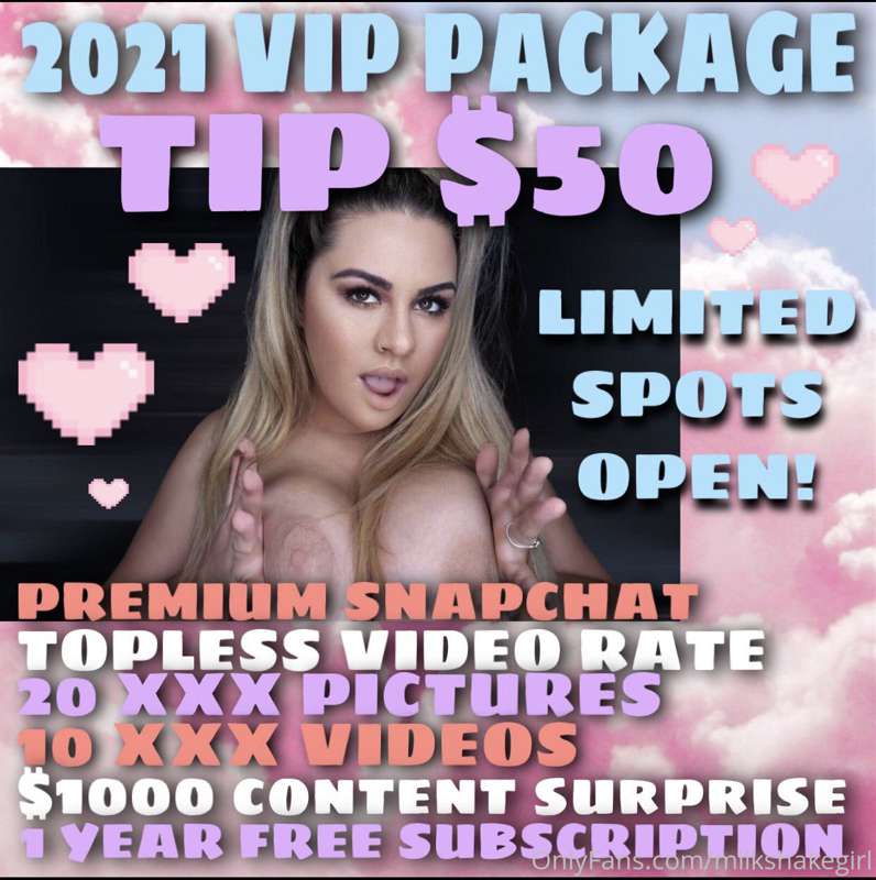 VIP PACKAGE🔥❤️

🚨❌ LIMITED SPOTS AVAILABLE ❌🚨