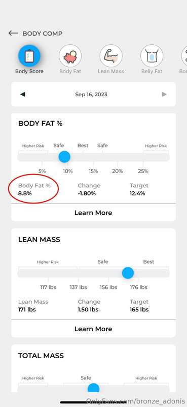Currently @ 8% body fat. The reactions I get when I take my .. 3