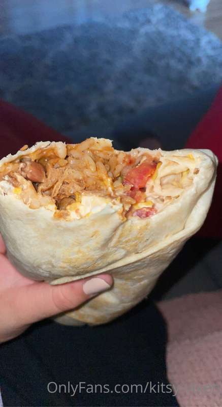 Just devoured this burrito for dinner! So gassy now from all..