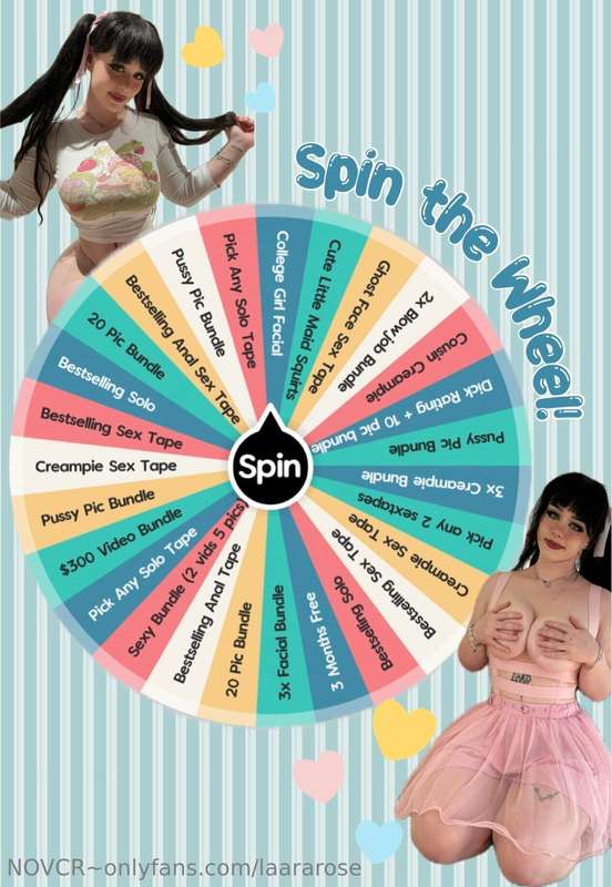 Lets play a game! 🩵Spin the wheel... are you ready to take a..