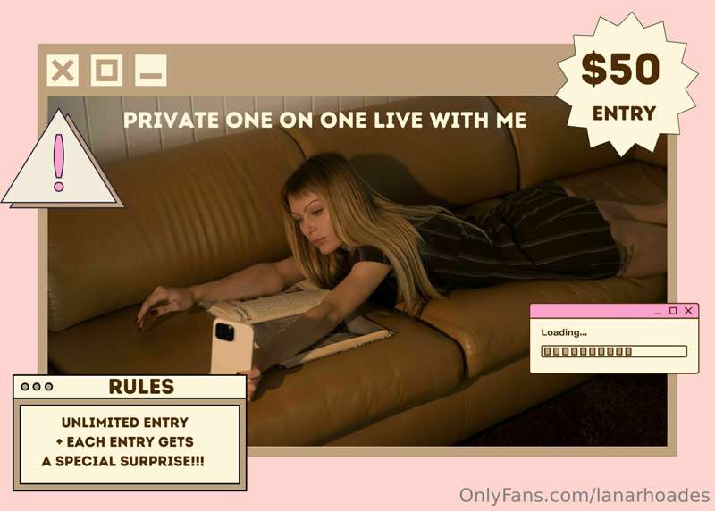 🚨FIRST EVER 1 ON 1 30 MINUTE PRIVATE LIVE EXPERIENCE RAFFLE ..