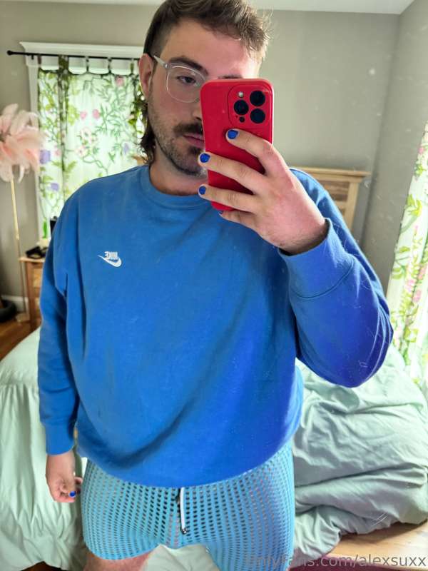 blue boy & his slut shorts 5