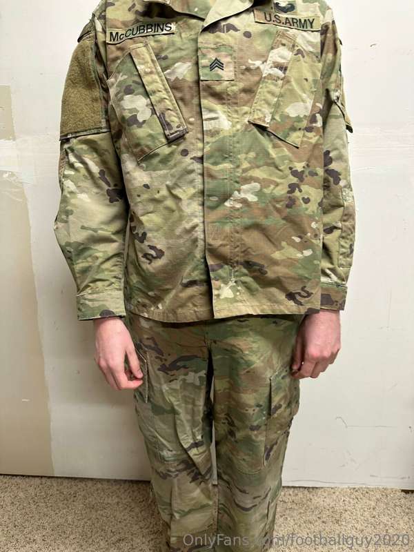 The private doing a little stripping down to his military br.. 22