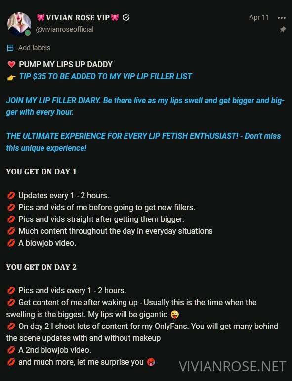 💉💋 ***BIGGER LIPS NEXT WEEK*** Join my VIP page and tip on t..