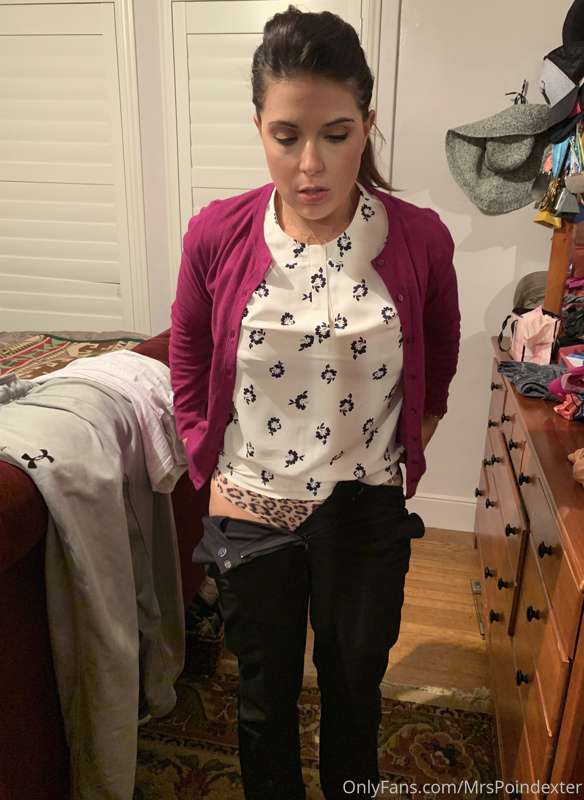 Got home late, getting ready for bed, I wore my sexy new leo.. 4