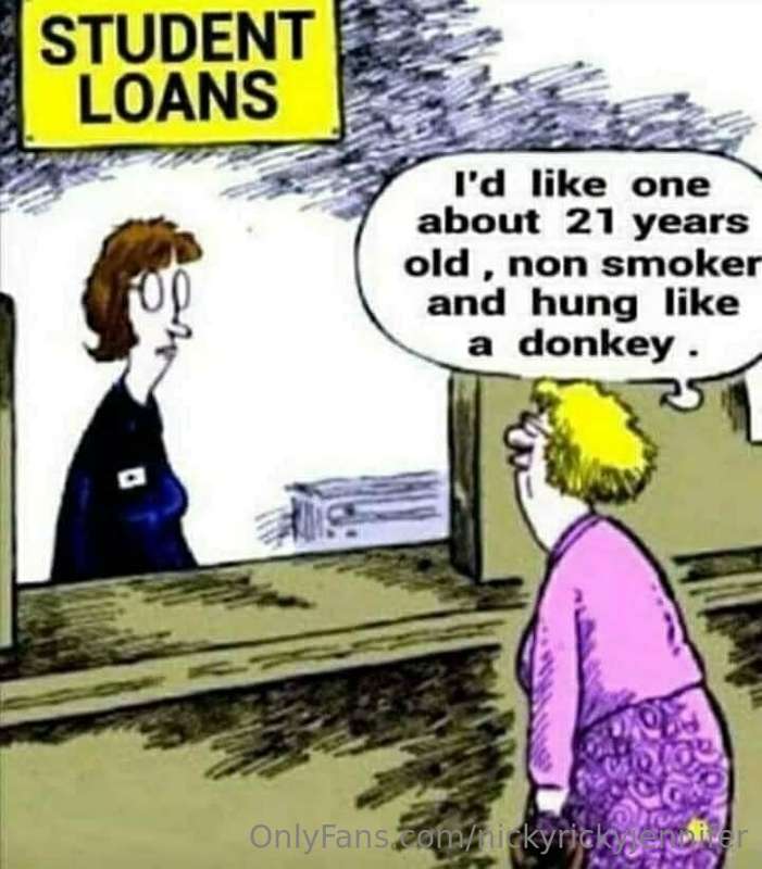 Any student loans out there for a MFM? 🍆🍒🍆