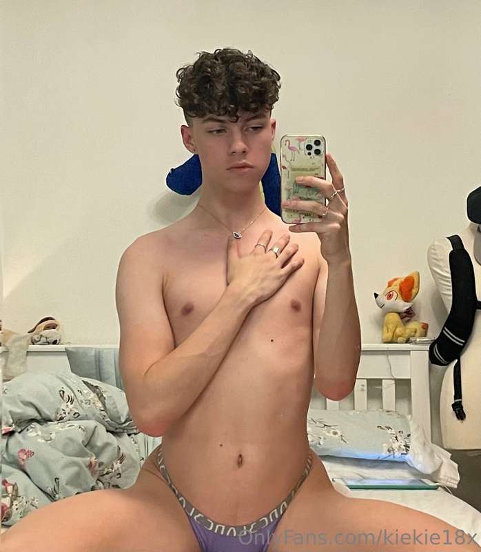 Just a boy in a thong 😇