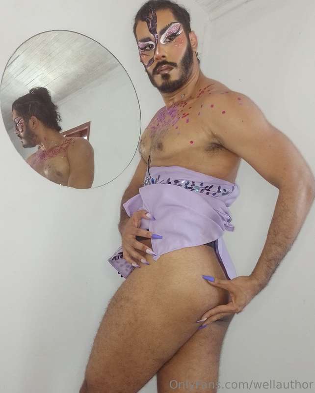 Uncensored lilac drag pics 😜 3
