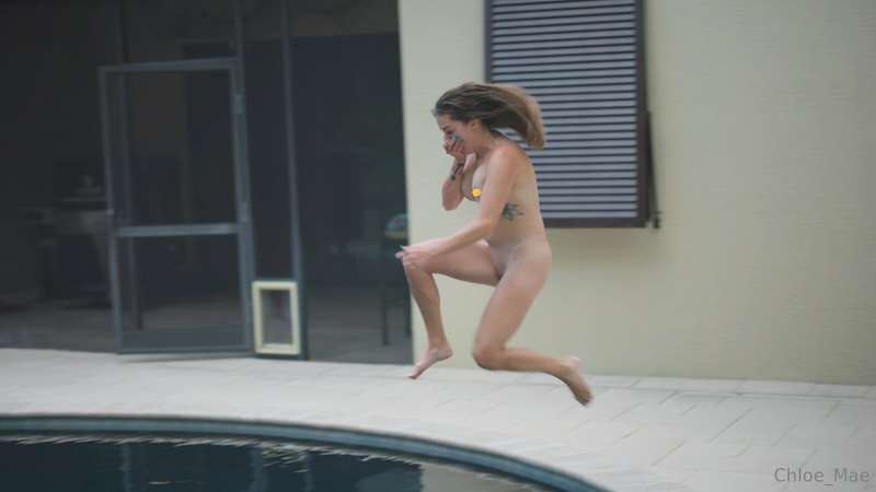 Ever seen a naked cannon ball? The video is live on the wall..