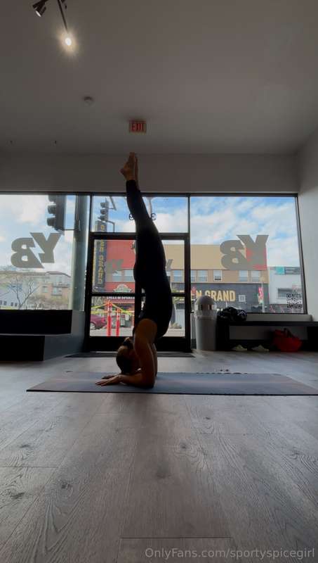 Practicing my inversions 🧘🏽‍♀️✨ 2