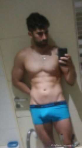 Already bathed, to go to work.   Do you like my underwear? 😈..