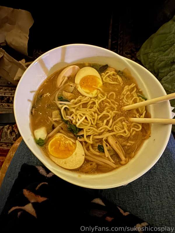 good morning - this is my ramen from last night. So TikTok i..