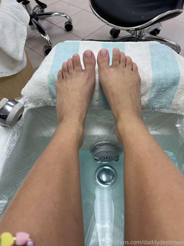 Pedicure process and results 😋 send a tip to cover it, full ..
