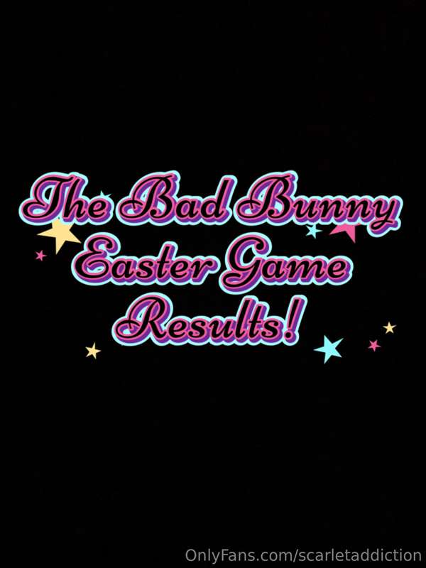 That’s the end of my Easter game! Congratulations to those o..
