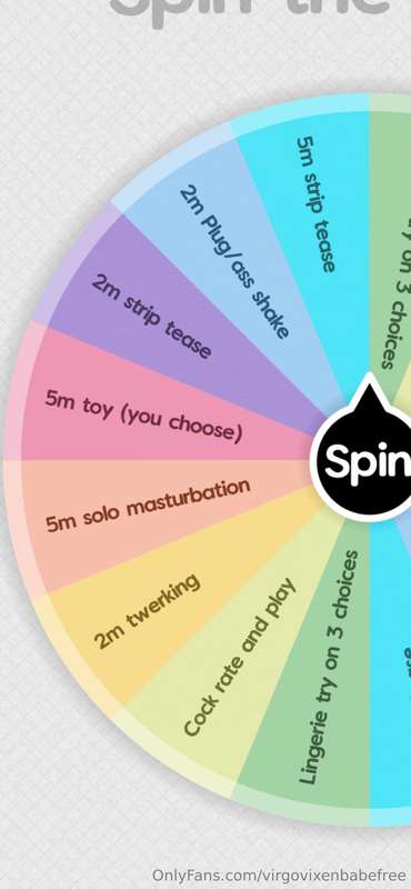 🚨🚨🚨My 1st EVER Spin to win! $5 to spin! 😘  (videos sent out .. 2
