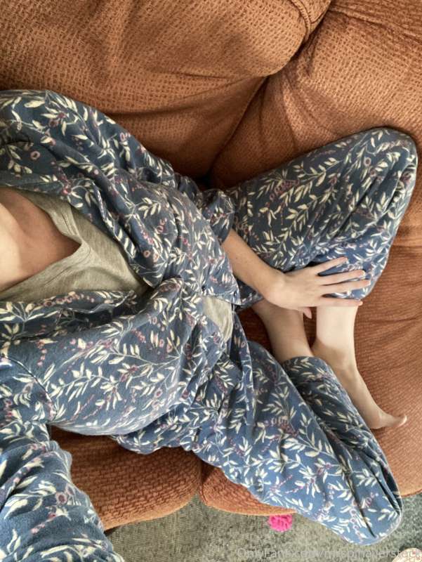 I’m back in my pajamas because I’m not feeling well… so I wo..