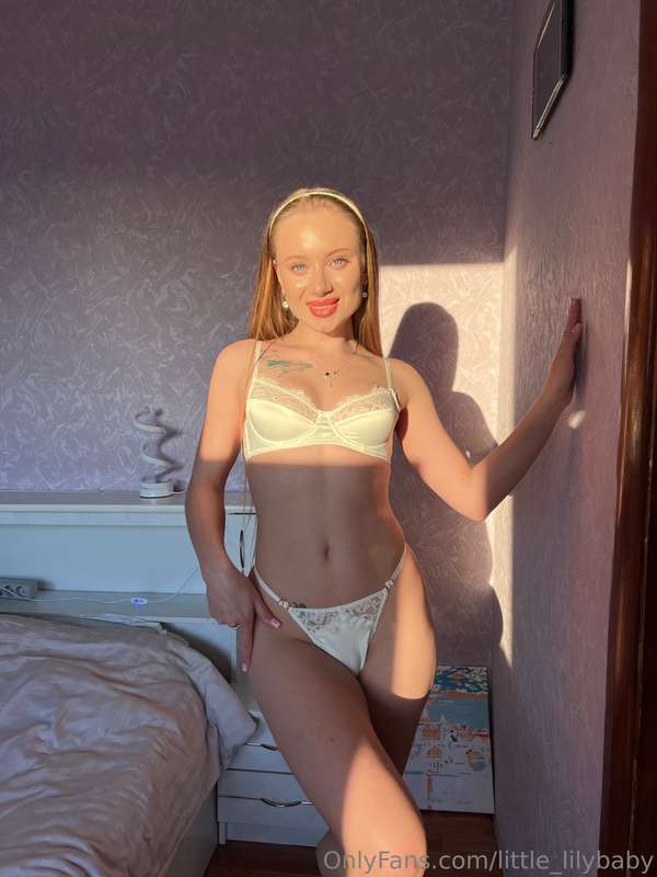 I always feel special in white underwear... clean, beautiful..