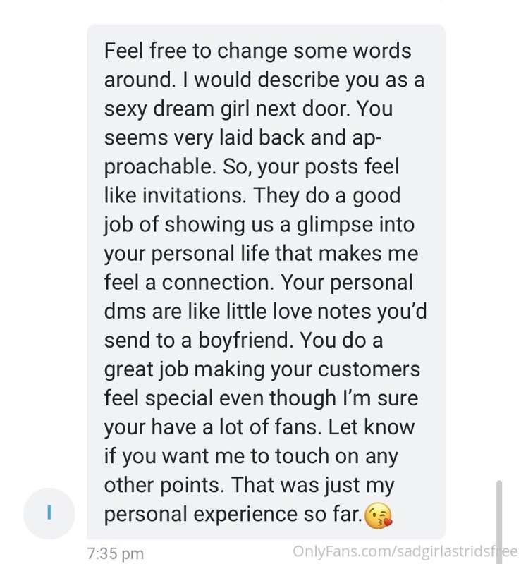 A few reviews of my uncensored page, it’s so fun over there ..
