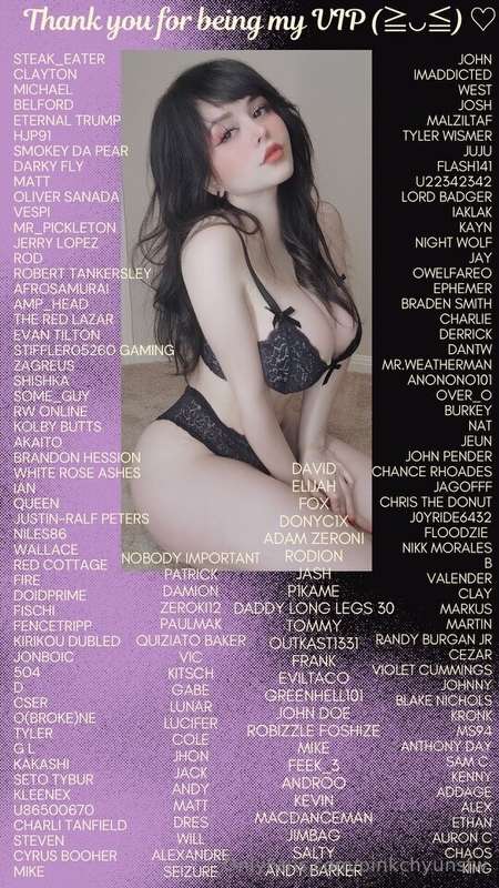 Special thank you to all my June VIPs fr fr. ⸜(｡˃ ᵕ ˂ )⸝♡ I ..