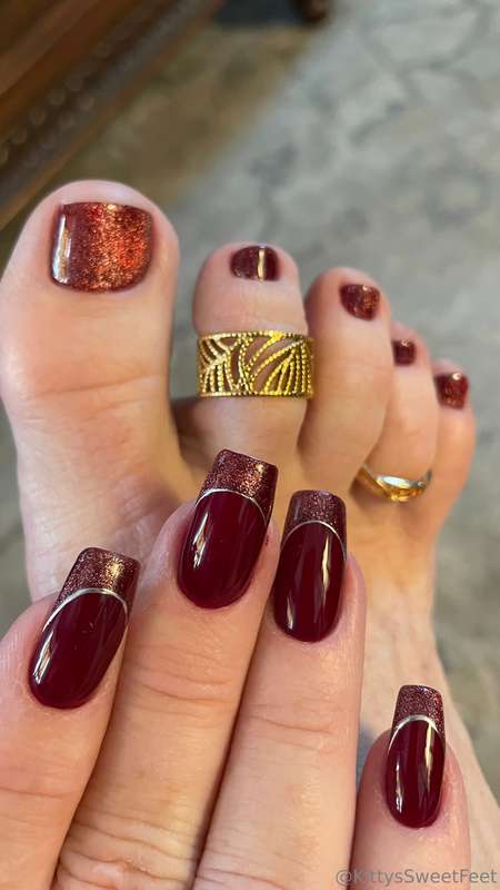 New mani-pedi—feeling flawless! What do you think?