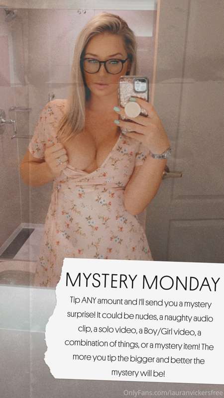 It’s Mystery Monday! 🕵🏼‍♀️ Tip ANY amount and I'll send you ..