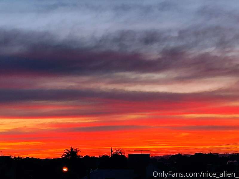 Sky on fire
