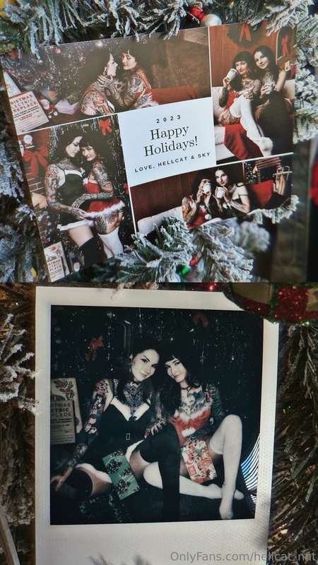 Christmas cards have arrived! They include two stickers and ..