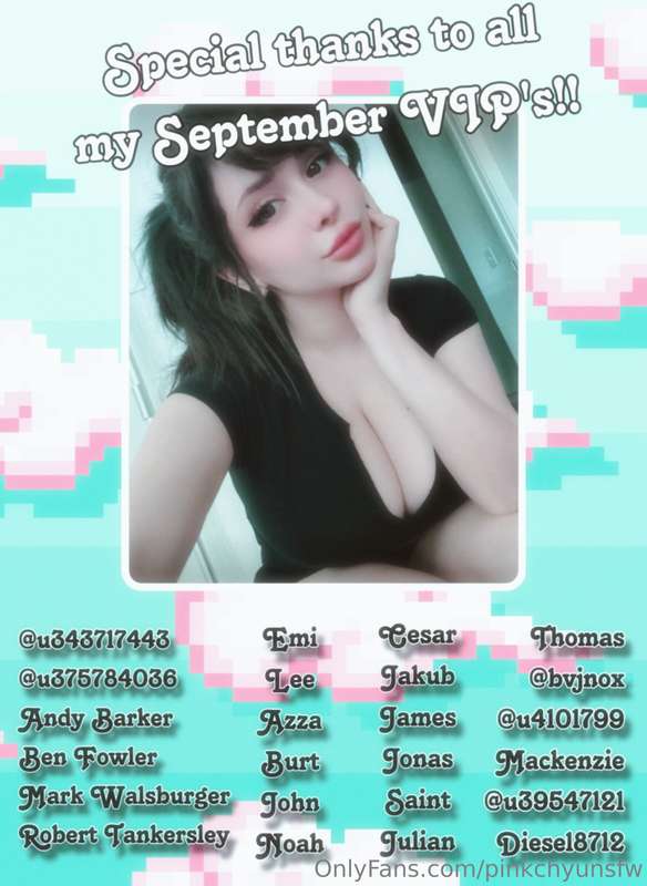 Fan Shout Out time! (*^▽^*)Thank you so much to all my Septe..