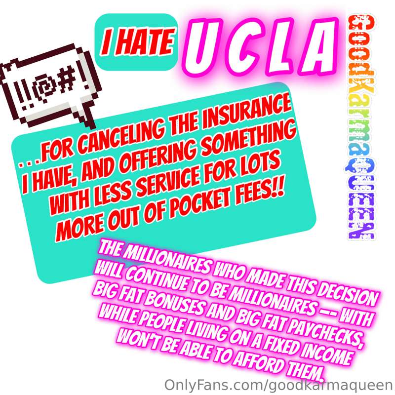 Of course I took this matter to UCLA and told the appropriat..