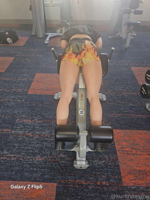 What you working out today? 🍑💦