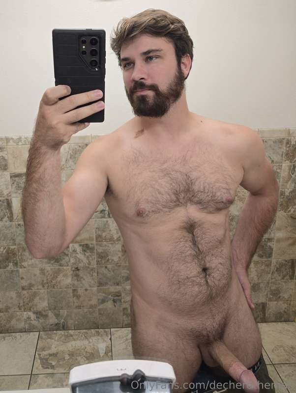 Part of my cock was out of frame, but I liked how my face lo..