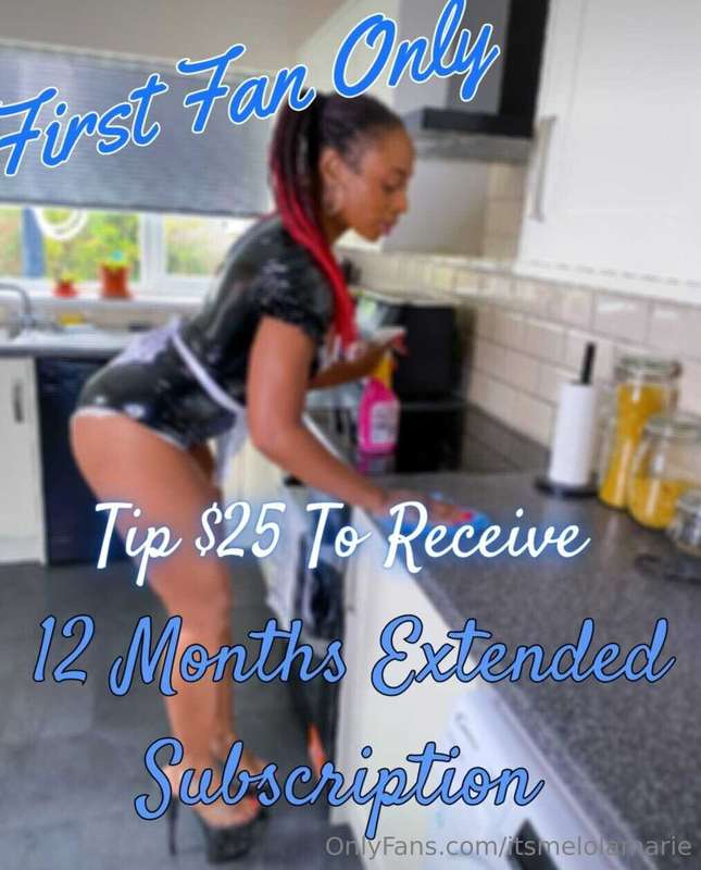FIRST FAN ONLY!! 🚨TIP $25 to receive ⬇️12 Months Extended Su..