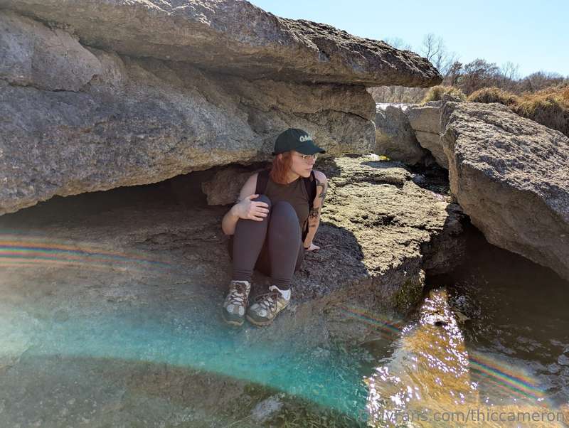 cute hiking girl enjoying nature and missing all of u guys 3