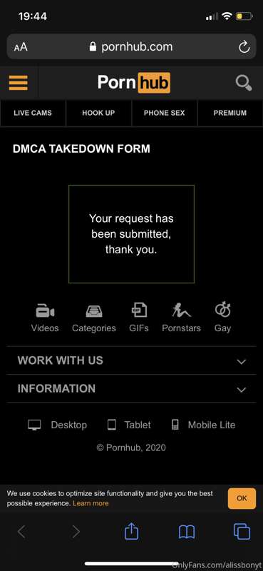 In the midst of trying to report content shared - swipe to s..