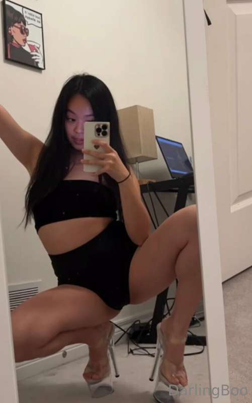 On and off with my clear platform heels, which is officially.. 6