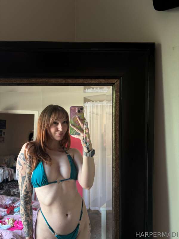 do u like my green bikini? 2