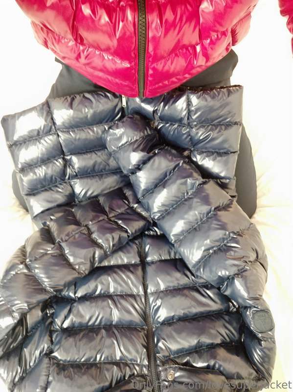 I play with my blue shiny jacket show more after this messag..