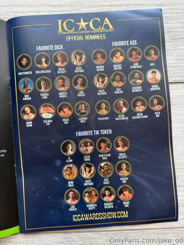 By the way here is the program for the ICCA’s just so you gu.. 6